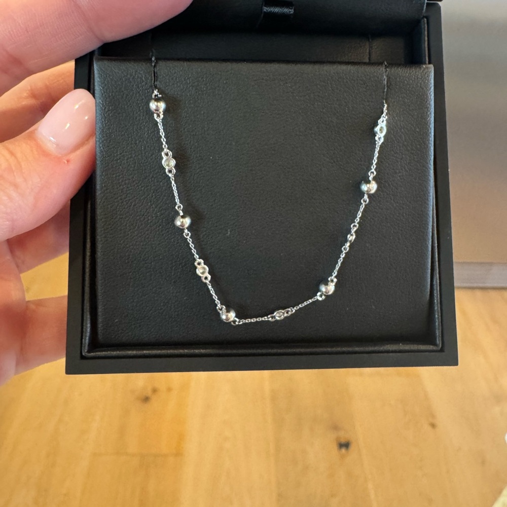 Dana Rebecca Designs Pebble Rae and Diamond station bracelet - Picture 2 of 6